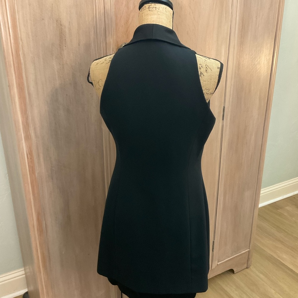 VTG 1996 Laundry Black Blazer Dress Double Breasted 90s Minimalist Chic CBK Sz 8 - Picture 12 of 16